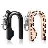 The Car Seat Key - Original Car Seat Key Chain Buckle Release Tool - Easy Unbuckle Opener Aid for Nails, Parents, Grandparents & Older Children by NAMRA Made in USA (2 Pack, Leopard & Black) view 2