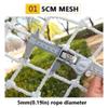 Outdoor Cargo Net White Protective Net for Balcony Stair Railing Children Safety Net Playground Fence Netting, 5cm Mesh, 5mm Rope (Size : 3x3m(10x10ft)) view 3