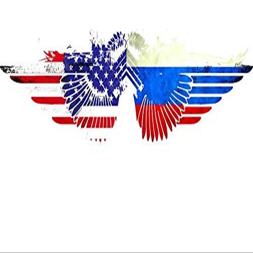 Magnet Russian American Flag USA Russia Car Magnetic Vinyl Bumper Sticker 5'' x 4''