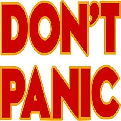 Magnet Don't Panic Car Magnetic Vinyl Bumper Sticker 5'' x 4''