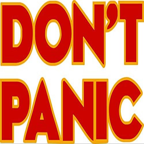 Magnet Don't Panic Car Magnetic Vinyl Bumper Sticker 5'' x 4''