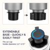 SEVEN SPARTA 2 Pack Car Cup Holder Expander Organizer Adjustable Base, Compatible with Yeti 20/26/30 oz, Hydro Flasks 32/40oz, Nalgenes 30/32/38/48 oz, Other Bottles in 3.4"-3.8" (Black and Silver) view 2