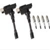 ENA Set of 2 Ignition Coil Pack with Set of 4 Platinum Spark Plug Set Compatible with Suzuki 1991 2000 2001 Esteem 11.6L L4 Replacement for UF280 view 1