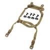 ATAIRSOFT 4 Points Helmet Accessory Retention System Chin Strap with Bolts and Screws for Fast Tactical Airsoft MICH IBH Helmet (TAN) view 1