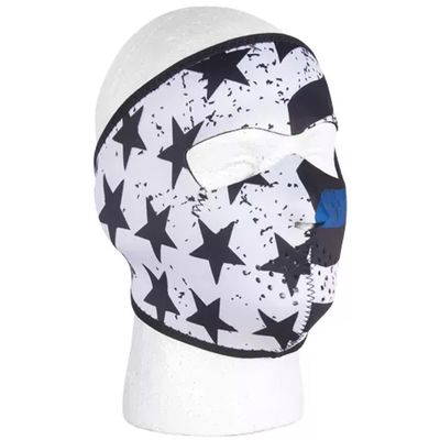 Fox Outdoor 72-64821 Neoprene Thermal Face Mask - Police Thin Blue Line
