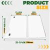 ECOTRIC Clear Windshield Compatible with 2008-Present/Current for EZGO RXV Model Impact Resistant Windshield for EZGO RXV Golf Cart(2008&UP) Folding Style view 3