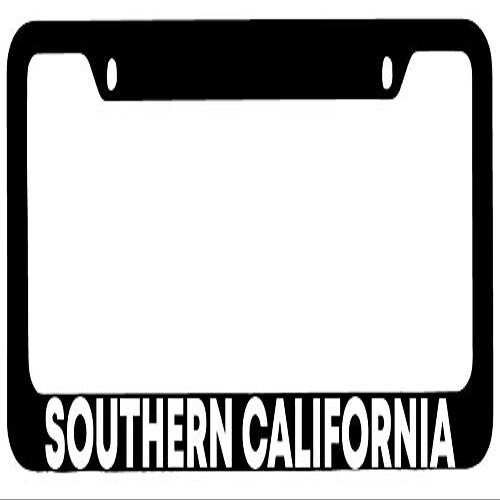 Dots Gifts Southern California Black Metal License Plate Frame DG