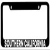 Dots Gifts Southern California Black Metal License Plate Frame DG view 1