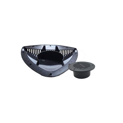 classAcustoms | RV ATV Cycle Truck Cargo Work Trailer Side Air Vents | One Pack | BLACK | High Tech/Arrow design