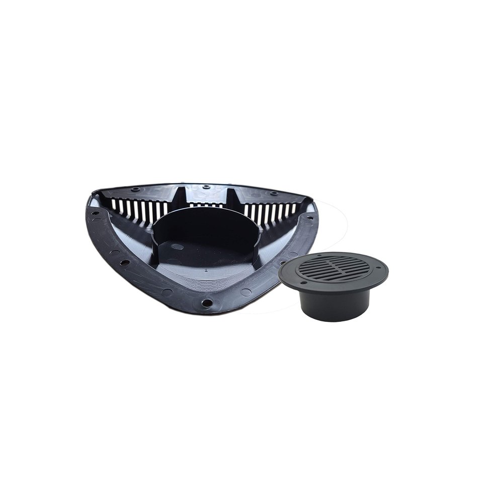 classAcustoms | RV ATV Cycle Truck Cargo Work Trailer Side Air Vents | One Pack | BLACK | High Tech/Arrow design
