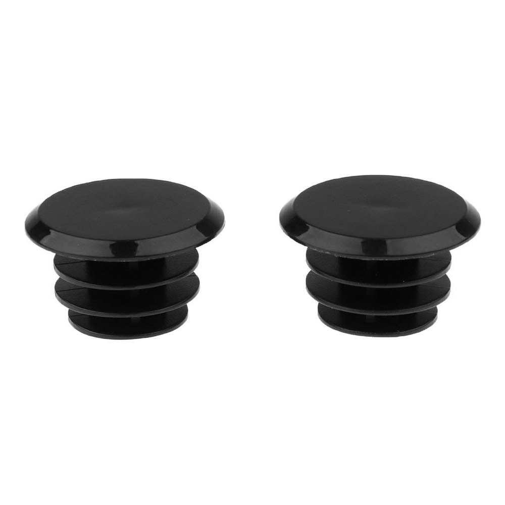 Inzopo Bike Handlebar End Bar Pair Plugs Cap 20mm for Mountain Bike Night Glow Bar End Black