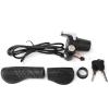 Jadeshay 36V Electric Bike Throttle with LCD Display, Twist Grip Handlebar Controller for Ebike, E-Scooter & E-Motorcycle, Fits 22-22.8mm Bars, Includes Key Lock & 1.6m Cable (Black) view 1
