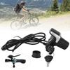 Jadeshay 36V Electric Bike Throttle with LCD Display, Twist Grip Handlebar Controller for Ebike, E-Scooter & E-Motorcycle, Fits 22-22.8mm Bars, Includes Key Lock & 1.6m Cable (Black) view 2