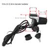 Jadeshay 36V Electric Bike Throttle with LCD Display, Twist Grip Handlebar Controller for Ebike, E-Scooter & E-Motorcycle, Fits 22-22.8mm Bars, Includes Key Lock & 1.6m Cable (Black) view 4