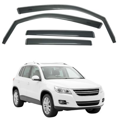 Fresh air Peterburg in-Channel Car Window Rain Guard Compatible with VW Tiguan fit:2008-2016 4pcs, Taiwan Made Precise & Transparent Car Wind Deflectors No Water Leakage Visors