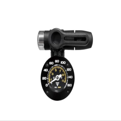 Topeak Shuttle Gauge G2, 160 Psi / 11 Bar, Compatible with Presta, Schrader, and Dunlop Valves, Used for Bikes, Motorcycles, Car Tires, Forks, and Shocks