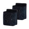 EING Car Seat Organizer - Premium Seat Back/Front Seat Travel Caddy, Crystal Little Star Diamonds, Black view 1
