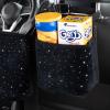 EING Car Seat Organizer - Premium Seat Back/Front Seat Travel Caddy, Crystal Little Star Diamonds, Black view 4