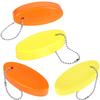 Boao 2 Pcs Floating Keychain for Boat Keys Oval Shaped Floating Key Ring Pendant for Boating Fishing Sailing Outdoor Sports(Orange and Yellow,4 Pieces) view 1