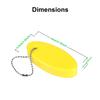 Boao 2 Pcs Floating Keychain for Boat Keys Oval Shaped Floating Key Ring Pendant for Boating Fishing Sailing Outdoor Sports(Orange and Yellow,4 Pieces) view 2