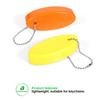 Boao 2 Pcs Floating Keychain for Boat Keys Oval Shaped Floating Key Ring Pendant for Boating Fishing Sailing Outdoor Sports(Orange and Yellow,4 Pieces) view 3