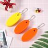 Boao 2 Pcs Floating Keychain for Boat Keys Oval Shaped Floating Key Ring Pendant for Boating Fishing Sailing Outdoor Sports(Orange and Yellow,4 Pieces) view 4