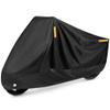 Puroma Motorcycle Cover Heavy Duty Scooter Cover Waterproof Outdoor All Season Universal Weather Quality Protection with Night Reflective, Lock Holes and Storage Bag Fits up to 105" Motorcycle Vehicle view 1