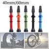 1Pair Presta Valve Core Bike Replacement Brass Tubeless Core,Bicycle Presta Valve for Road MTB Bicycle Tubeless Tires Brass Core Alloy Stem,60mm,Red view 3