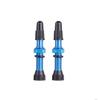 1Pair Presta Valve Core Bike Replacement Brass Tubeless Core,Bicycle Presta Valve for Road MTB Bicycle Tubeless Tires Brass Core Alloy Stem,48mm,Blue view 1