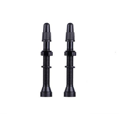1Pair Presta Valve Core Bike Replacement Brass Tubeless Core,Bicycle Presta Valve for Road MTB Bicycle Tubeless Tires Brass Core Alloy Stem,60mm,Black