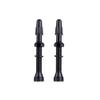 1Pair Presta Valve Core Bike Replacement Brass Tubeless Core,Bicycle Presta Valve for Road MTB Bicycle Tubeless Tires Brass Core Alloy Stem,60mm,Black view 1