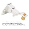 VBESTLIFE Life RC 1/10 Metal Trailer Hook Towing Hitch Tractor Hook RC Upgrade Accessory Fit for D90 RC SCX10 CC01(Silver) view 4