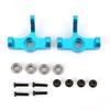 Metal Steering Carrier Knuckle,2pcs Aluminum Alloy Left Right RC Car Upgrade Spare Part Compatible with 1/14 144001 RC Car(Blue) view 1