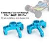Metal Steering Carrier Knuckle,2pcs Aluminum Alloy Left Right RC Car Upgrade Spare Part Compatible with 1/14 144001 RC Car(Blue) view 3