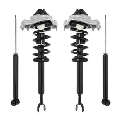 UNITY AUTOMOTIVE 4-11230-257060-001 Front and Rear Replacement Complete Strut Assembly Shock Kit Fits 2005-2011 Audi A6 &Audi A6 Quattro