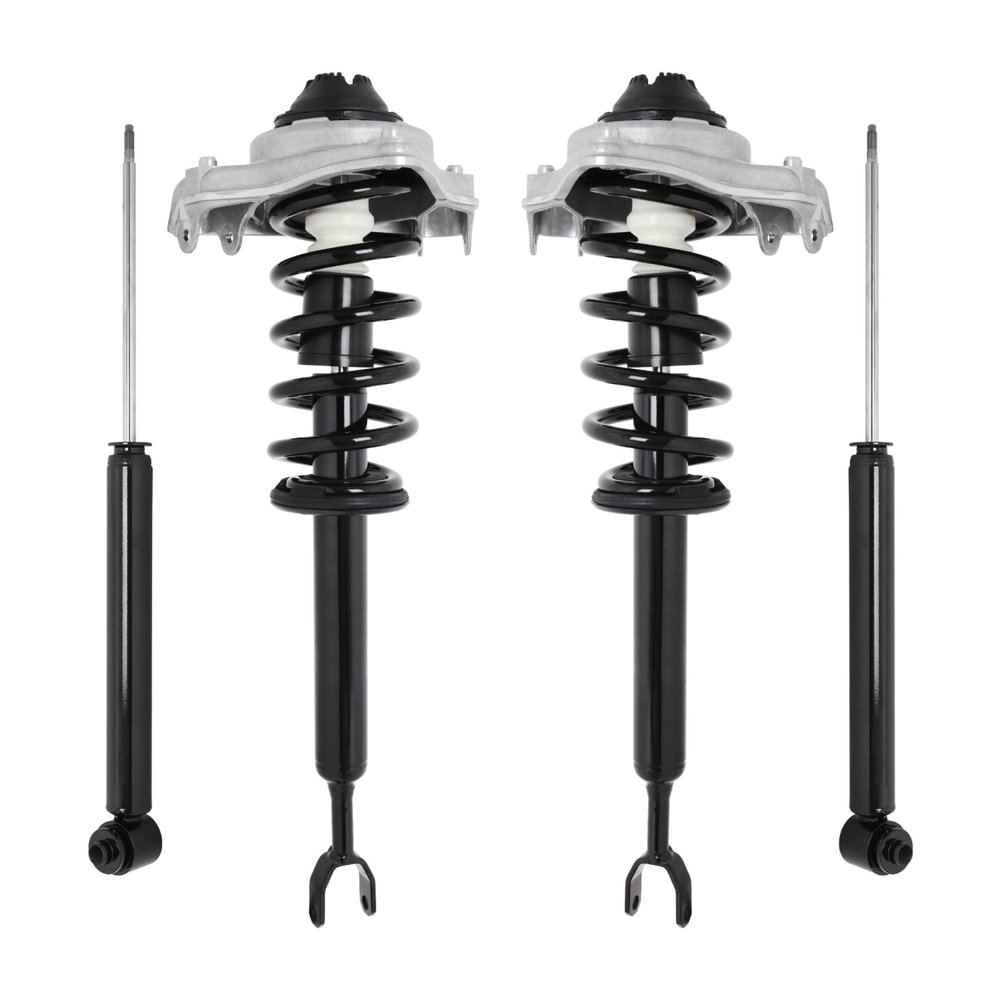UNITY AUTOMOTIVE 4-11230-257060-001 Front and Rear Replacement Complete Strut Assembly Shock Kit Fits 2005-2011 Audi A6 &Audi A6 Quattro