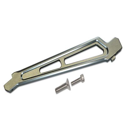 GPM for Arrma 1/7 Mojave 6S BLX Upgrade Parts Aluminum Front Chassis Brace - 1Pc Set Gray Silver