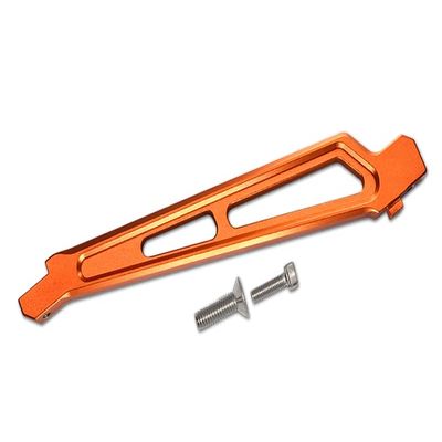 GPM for Arrma 1/7 Mojave 6S BLX Upgrade Parts Aluminum Front Chassis Brace - 1Pc Set Orange