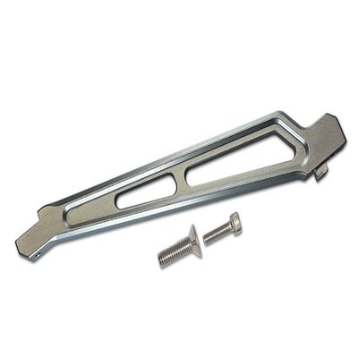 GPM for Arrma 1/7 Mojave 6S BLX Upgrade Parts Aluminum Front Chassis Brace - 1Pc Set Silver