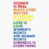 Distressed Science Is Real Black Lives Matter Lgbt Pride Sticker Vinyl Bumper Sticker Decal Waterproof 5" view 1