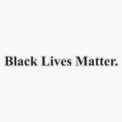 Black Lives Matter 2 Sticker Vinyl Bumper Sticker Decal Waterproof 5"