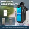 Roam Bike Universal Phone Holder + Waterproof Zipper Storage Case - Fits Smartphones Up To 4" x 7" - Velcro Strap Mounts To Bicycle Frame - Full Touchscreen Capabilities - Black view 2