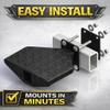500 lb Rated Heavy Duty Boat Trailer Step USA Made Welded Steel Boarding Platform Fits 2" x 4" Trailer Frames Anti-Slip Diamond Tread Hardware Included view 4