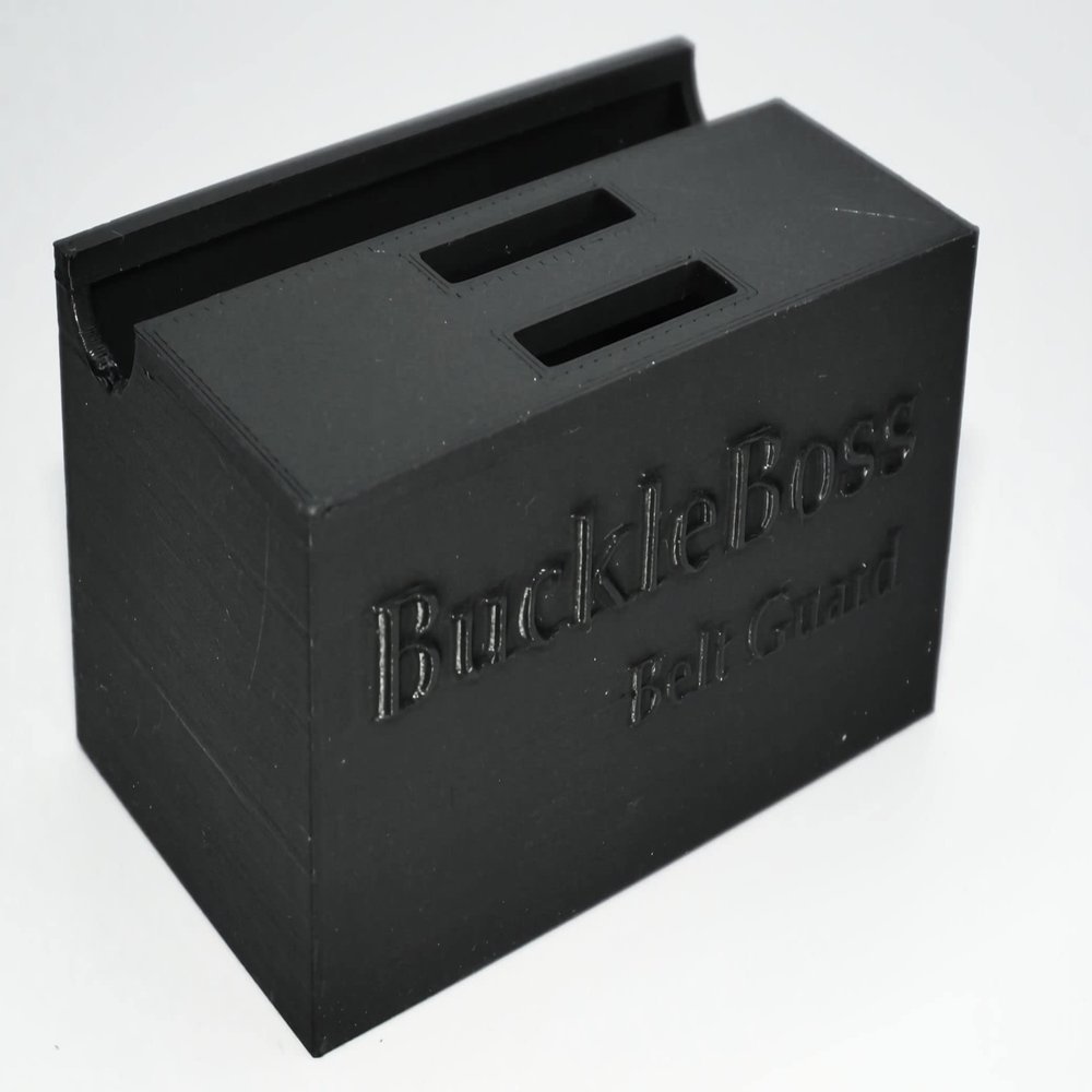 Black Buckle Boss Classic II Seat Belt Lock & Seat Belt Guard | Made with Strong PLA | Seat Belt Unbuckling Prevention | Preventing Passengers from Unbuckling Their Seat Belts