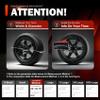 Explore Land Tire Covers 4 Pack Fit Tire Diameters 26"-28.75", Black & Gray view 3