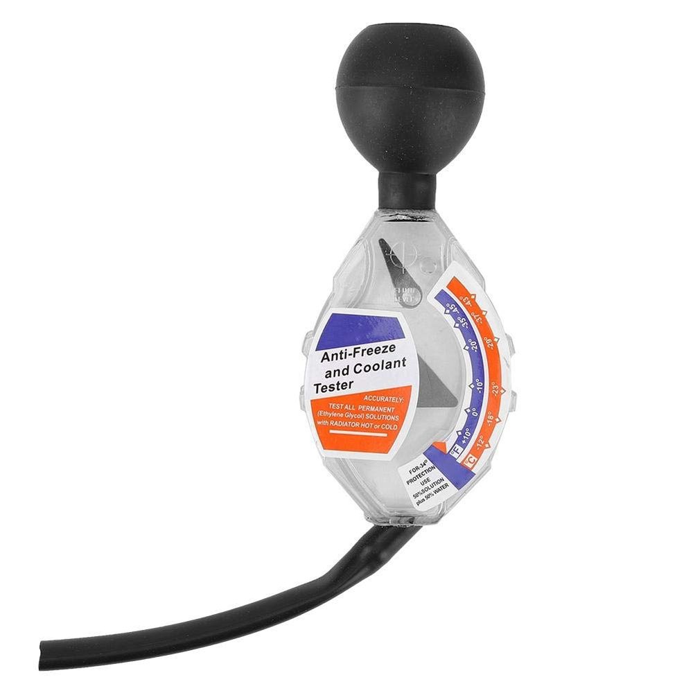 Coolant Tester Accessory, Dial Type Anti-Freeze Car Coolant Tester Automotive Antifreeze Tester for Coolant Hydrometer Tester