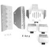 Tbest RC Skid Plate Set, Durable Chassis Armor Protection Axle Guard Kit 6Pcs Brass Parts for Off-Road Racing, RC Hobbyists, Daily Upgrades view 1