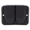 RecPro RV Double Cable TV Hookup Coaxial Plate | Camper Cable Hookup Plate (Black) | Made in America view 4