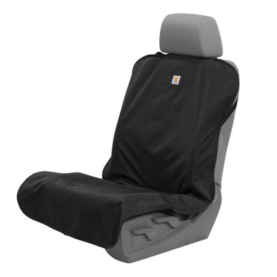Carhartt Quick-Fit Nylon Duck Seat Protector, Durable Pet Seat Cover, Bucket Seat & Bench Seat Throws, Bucket Seat Throw (Black)