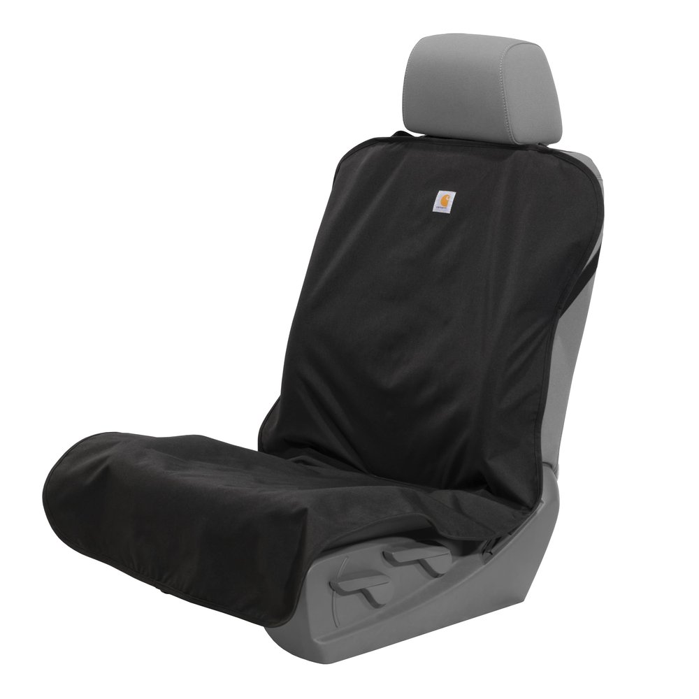 Carhartt Quick-Fit Nylon Duck Seat Protector, Durable Pet Seat Cover, Bucket Seat & Bench Seat Throws, Bucket Seat Throw (Black)